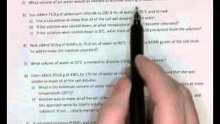 Information Sci 9E   Solubility Worksheet 4 Guide