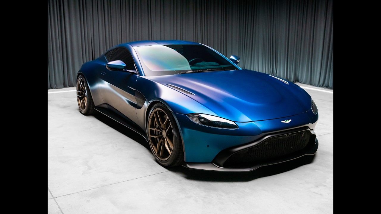2019 Aston Martin Vantage – Frozen Ocean Wrap, JB4 Tuned, Renntech