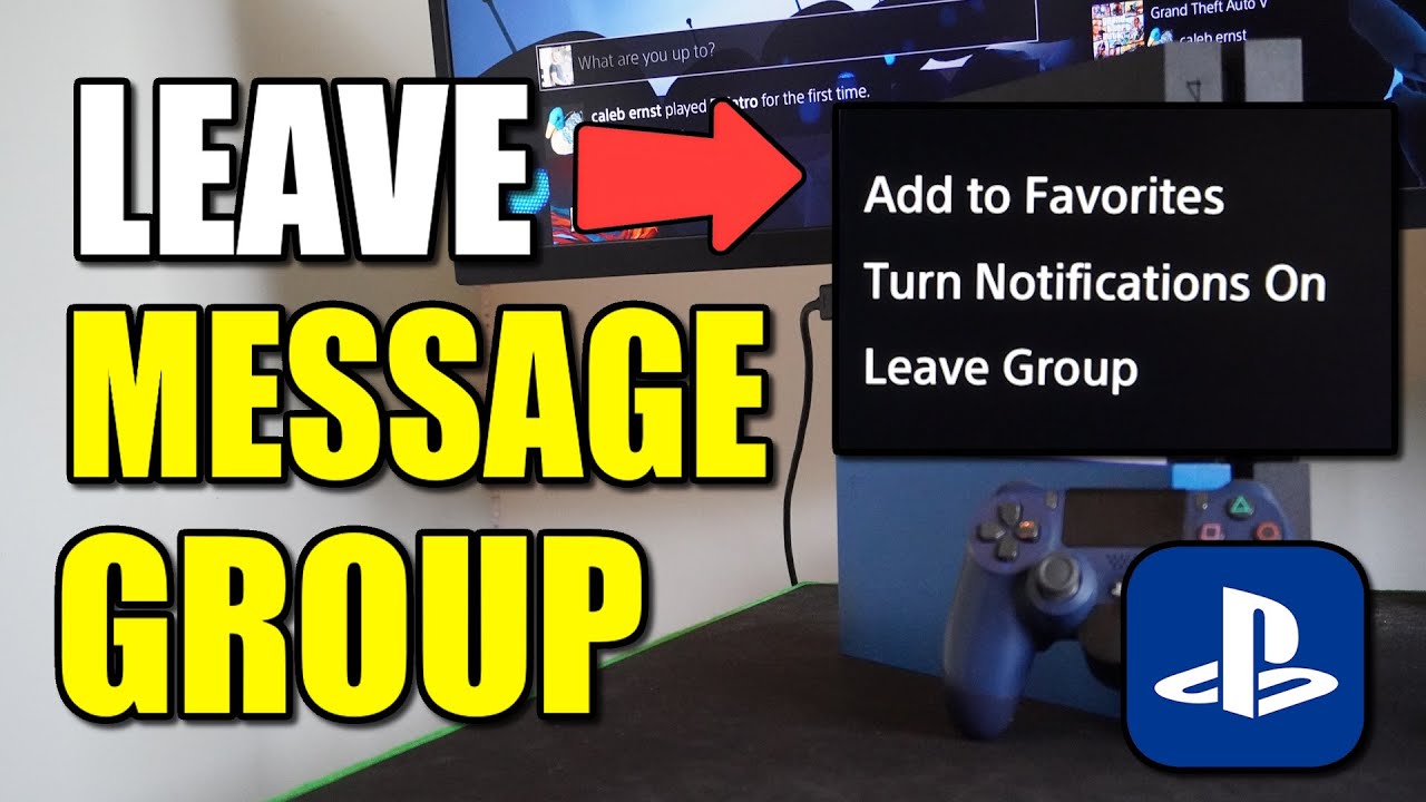 How to LEAVE Your Messages on PS4 Account & Remove (Best Method)