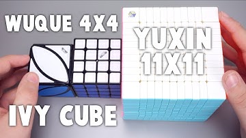 QiYi WuQue 4x4, Yuxin 11x11, and Ivy Cube Unboxing! | TheCubicle.us