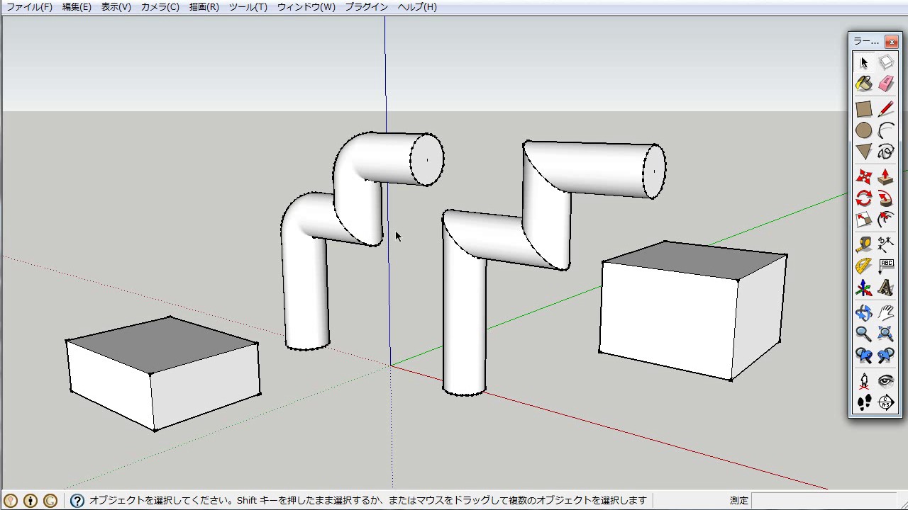 6 Sketchup フォロミーツールで面取り 丸め パイプ形状作成 Youtube