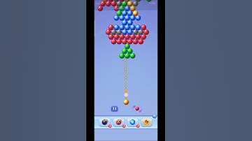 Bubble Shooter Game - Levels 4 Walkthrough 🎯 | Fun Puzzle Gameplay! 🔴🟡🔵 #shorts #bubbleshooter