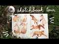 Cozy sketchbook tour filled with personal projects 20232024 