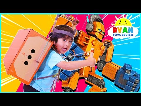 Nintendo Labo Build and Control Your Own Giant Robot with Cardboard!!!