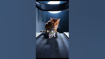 Cats & Treadmills #ai #cat #catvideos #aiart #treadmill #funny #mouse #animals #cute