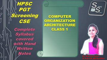 Computer System Organization| HPSC PGT CSE EXAM | DSSSB | EMRS PGT CSE EXAM | HTET Computer Science