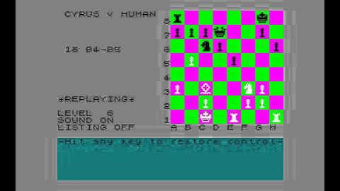 IS Chess (ZX) vs Sargon 3 (Amiga)