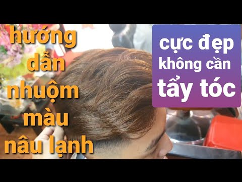 Tóc Nam Màu Nâu Lạnh - Hướng dẫn nhuộm tóc màu nâu lạnh không cần tẩy tóc