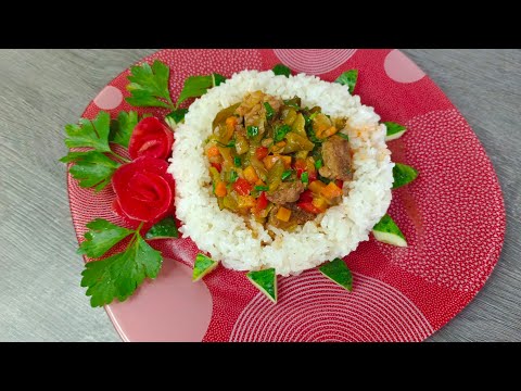 РИС С ПОДЛИВОЙ НА ОБЕД ИЛИ УЖИН ПРОСТОЙ БЫСТРЫЙ ДОМАШНИЙ РЕЦЕПТ.DINNER