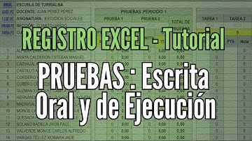 [814] Registro EXCEL 2026 [Tutorial] 📖 Prueba escrita, oral y de ejecución