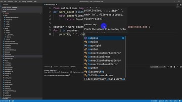 Count the frequency of words in a file in Python