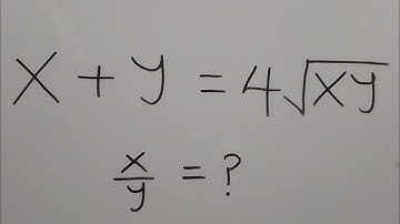 A Nice Math Olympiad Algebra Problem | Find the Value of X/Y=?