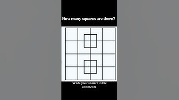How many squares are in this picture?  #braintest #funny #viralvideo #shorts