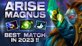 Ar1Se MAGNUS with his BEST Game in 2023 - EPIC Mega Creeps Comeback with Nisha