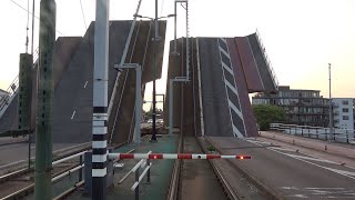 HTM tramlijn 1 Delft Tanthof - Scheveningen Noord | Hoornbrug open | BN GTL8 3101 | 2021