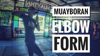 Muayboran elbows form