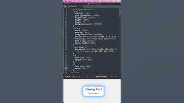 Magic 🪄 CSS Scale |Glowing card Hover Software engineering