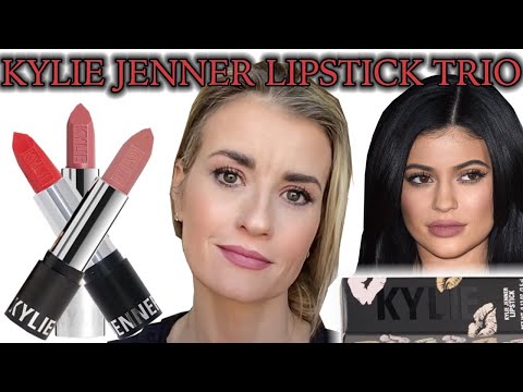 #Shorts. Kylie Jenner Cosmetics Lipstick Trio Quickie Demonstration