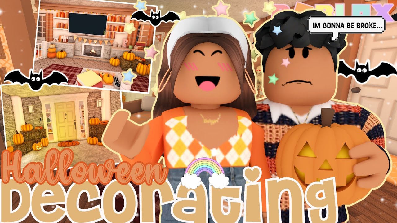 MY HUSBAND LET ME DECORATE OUR FAMILY HOUSE FOR HALLOWEEN! | Bloxburg ...