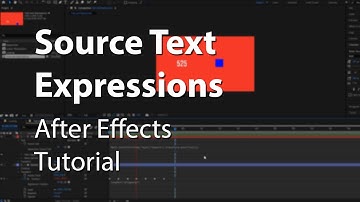 Source Text Expressions in After Effects - Tutorial