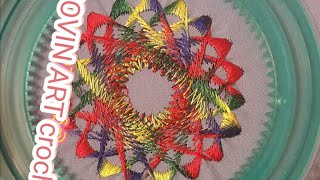 embroidery with machine گلدوزی با چرخ خیاطی .پایه شکوفه زنی بزرگ