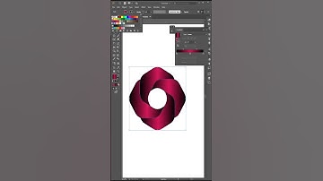 Hexagonal Overlap Logo Design Adobe Illustrator #shortsfeed #shorts #illustratorshorts #ytshorts