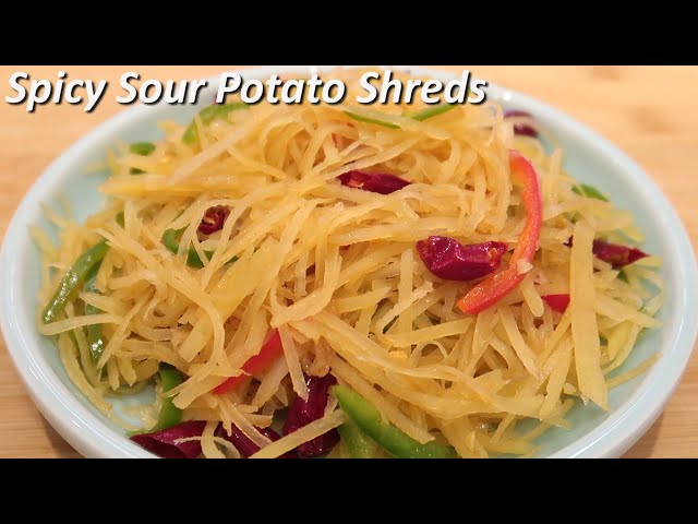 Spicy and Sour Potato Shreds / Popular Chinese Home Cooked Dish