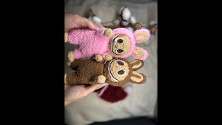 labubu crochet tutorial pdf pattern Christmas decoration