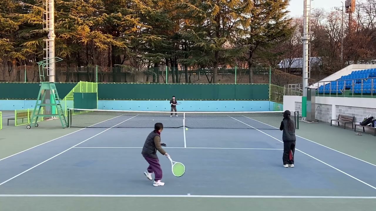 26.01.20 (가족 테니스연습) #몸풀기 