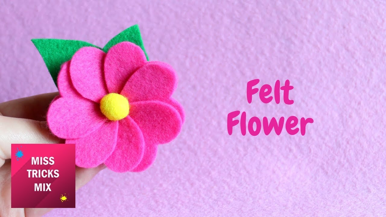 Felt Flowers for Home Decor or Fashion Accessories - P.S. I Love You Crafts