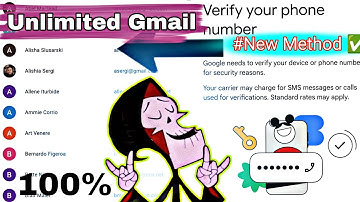 Unlimited Gmail Account Without Phone Verification | Unlimited Gmail Create Method Create Gmail