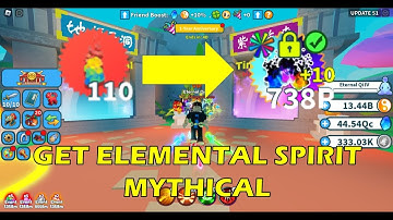 MAKING ELEMENTAL SPIRIT MYTHICAL TO ELEMENTAL SPIRIT EXOTIC SHINY++ | Weapon Fighting Simulator #125
