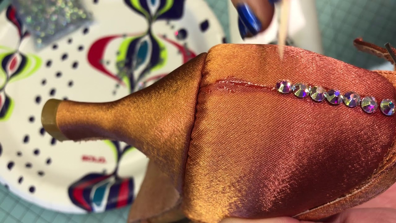 How to Glue Rhinestones to Shoes YouTube