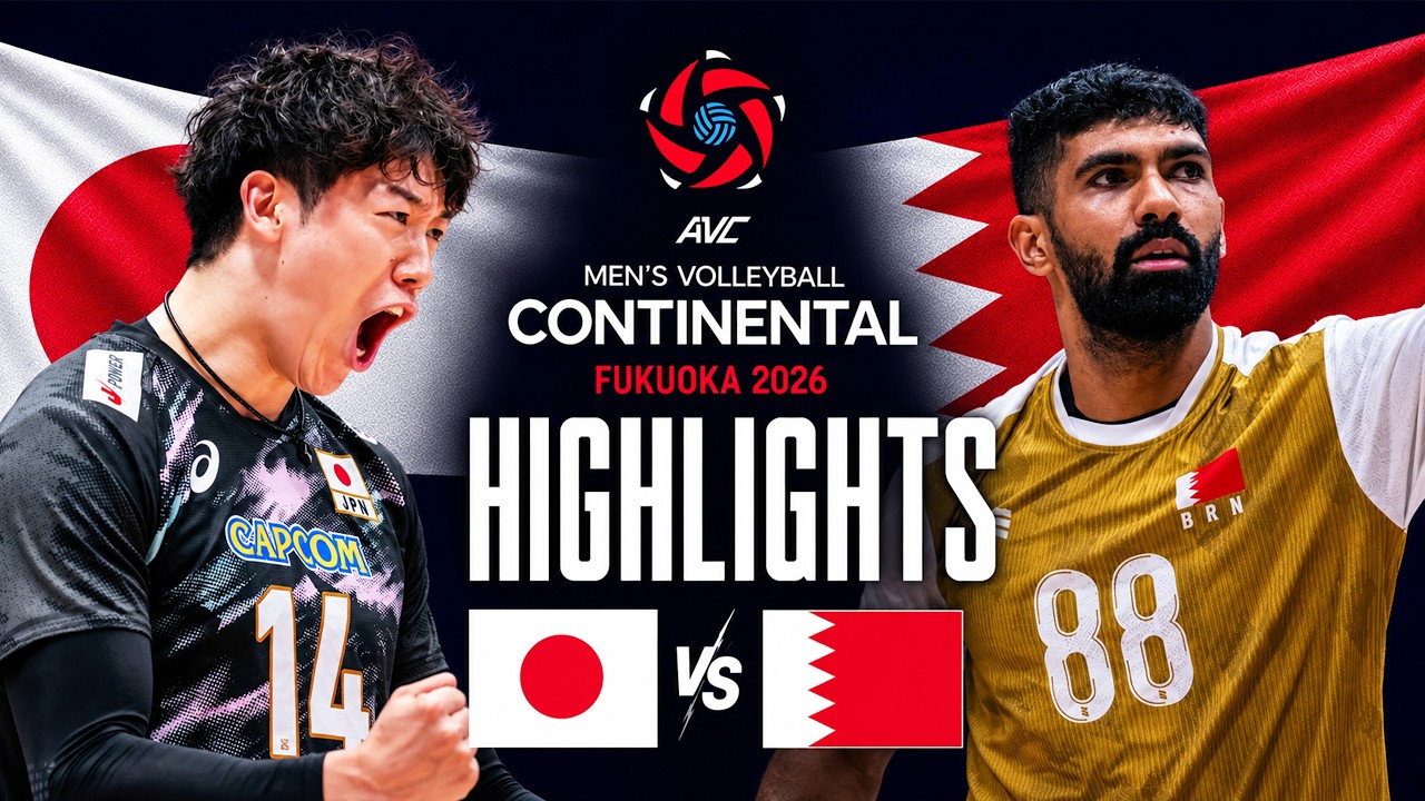Japan 🇯🇵 vs Bahrain 🇧🇭 | Highlights | AVC Men's Continental Championship 2026