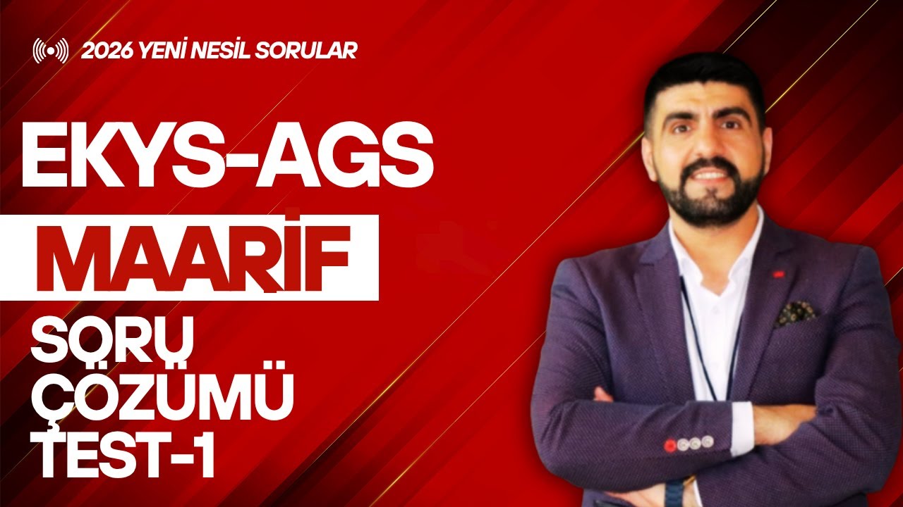 MAARİF MODELİ TEST-1: EKYS-AGS ve Müdür Yardımcılığı Sınav Soruları | KARABULUT HOCA