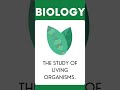 "What is Biology? | Explained in 30 Seconds!" #Biology