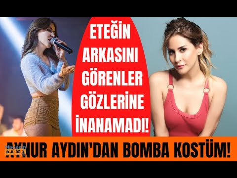 Aynur Aydın, kalçasının yarısını kapatan sahne kıyafetiyle tüm dikkatleri üzerine çekti