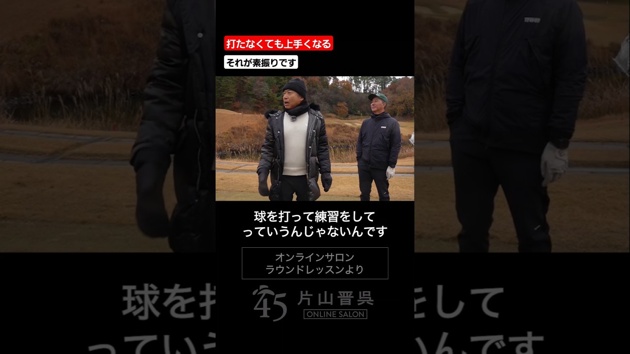 球を打つ前に理想を振る #片山晋呉 #golf #ゴルフ #shorts