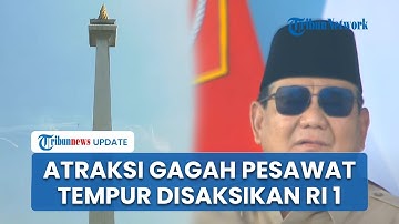 Atraksi Pesawat Tempur HUT Ke-80 TNI di Langit Monas, Disaksikan Langsung oleh Prabowo dan Gibran