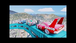 Kids Game Disney Cars Colors Cartoon Excavator Toys Superheroes Spiderman Tractor Truck Police Car