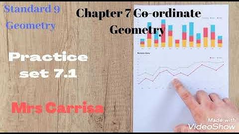 Standard 9 Geometry Chapter 7 Co-ordinate Geometry practice set 7.1