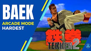 Tekken 2 | Baek Doo San Arcade Mode Playthrough | Hardest