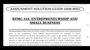 BTMC 134 Ignou Solved Assignment 2020-21