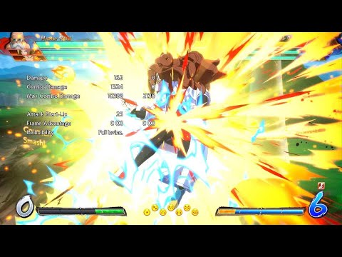 DBFZ Roshi 0 bar lvl 1 spark ToD