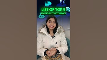 Top 5 Decentralised exchanges 2024 !! #Crypto