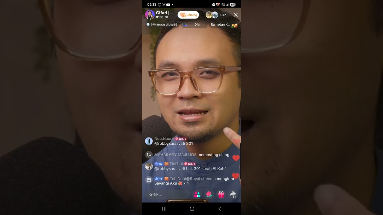 Hataman juz 15 (Al Kahfi ayat 62 & bedah huruf (1 Maret 2026)