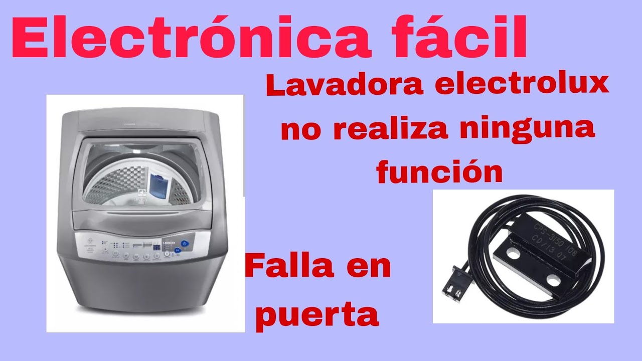 Lavadora electrolux no realiza ninguna función