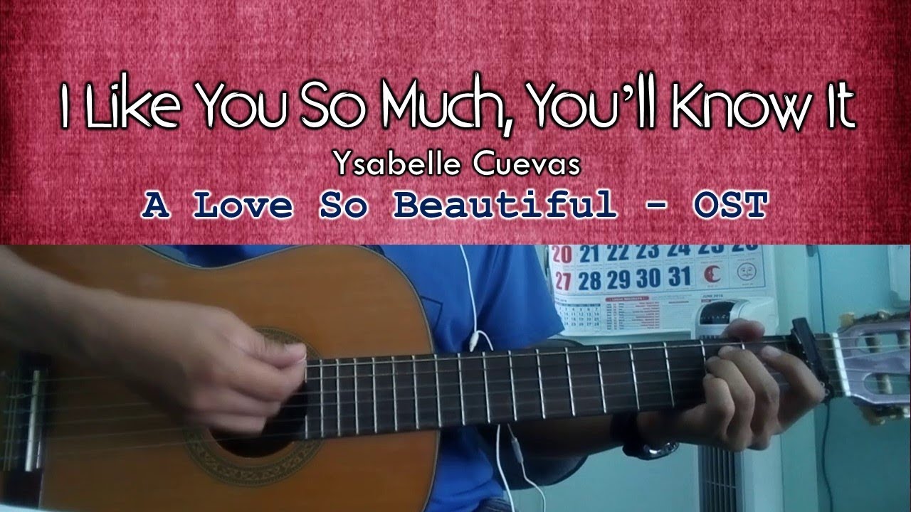 I Like You So Much Youll Know It A Love So Beautiful Ost Guitar Cover