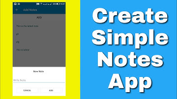 Simple Notes App in Sketchware