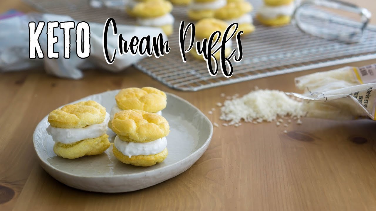 Mini Keto Cream Puffs  1g Carb Each #DessertEveryNight 